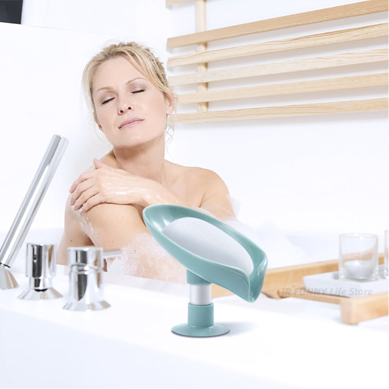 2 PCS Draining Soap Dish Holder