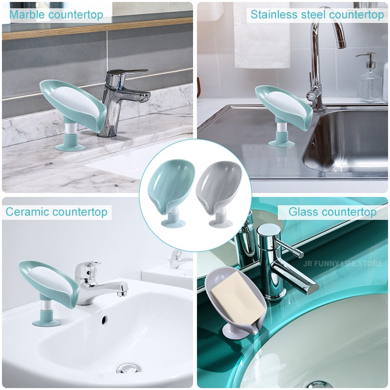 2 PCS Draining Soap Dish Holder