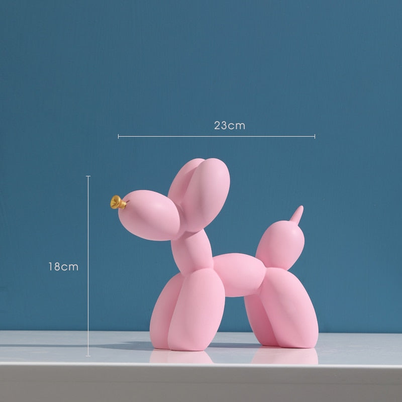 Nordic Resin Crafted Balloon Dog