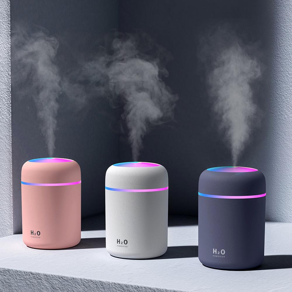 Portable USB Humidifier with Colorful Night Light