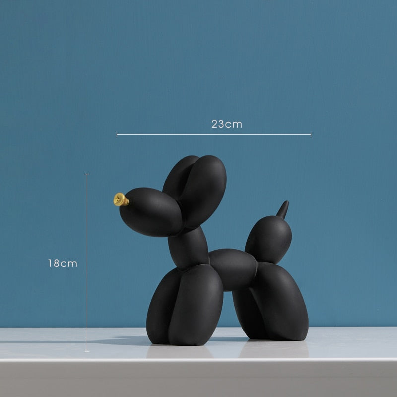 Nordic Resin Crafted Balloon Dog