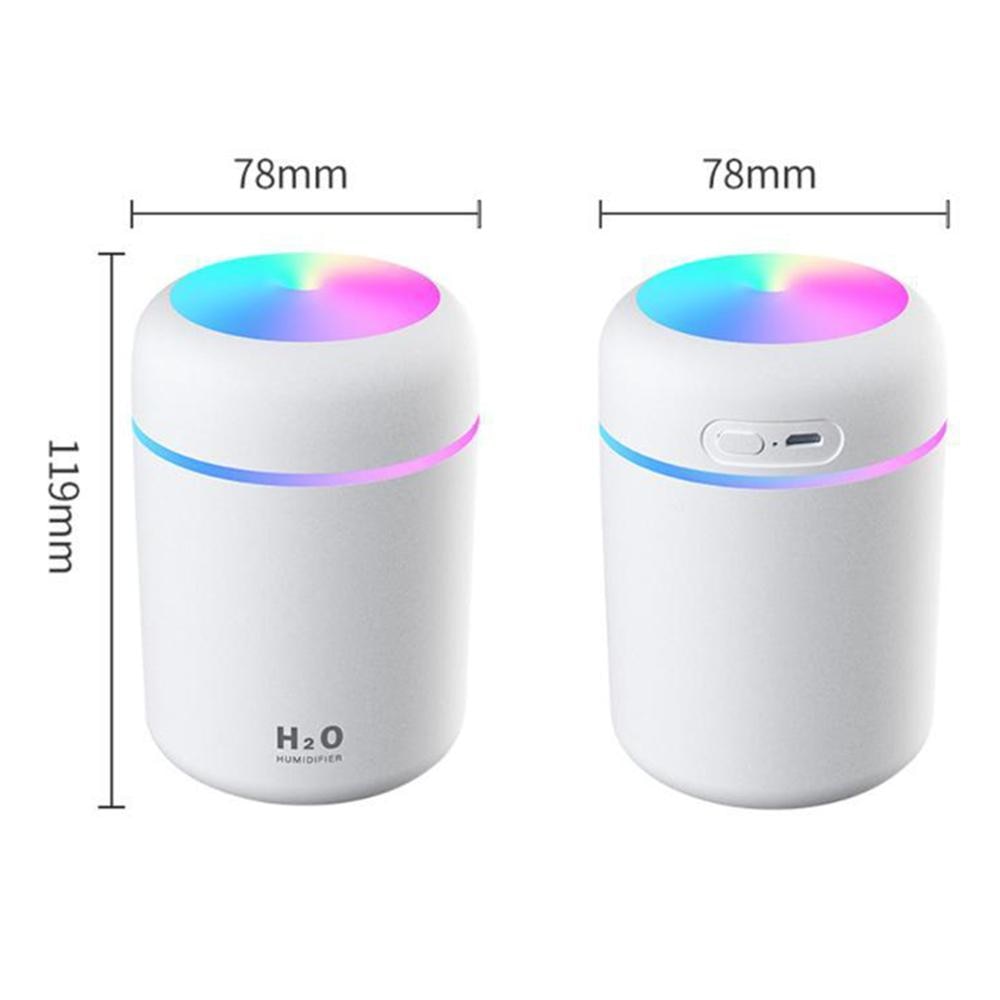 Portable USB Humidifier with Colorful Night Light