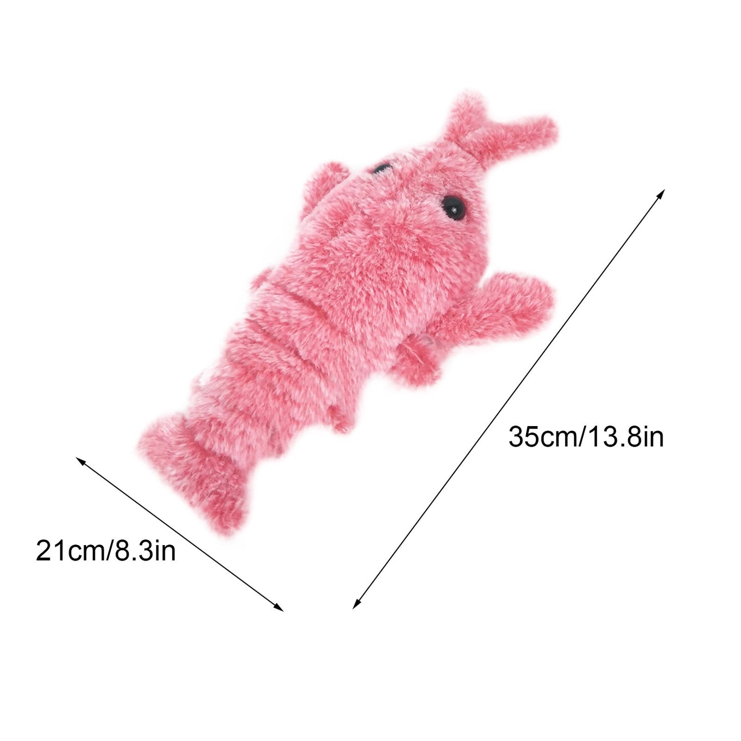 Plush Jumping Shrimp Toy