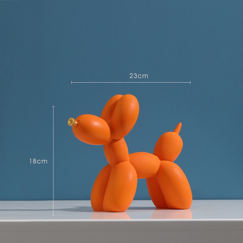 Nordic Resin Crafted Balloon Dog