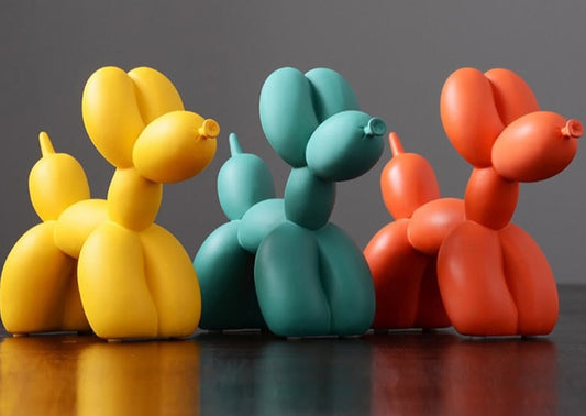 Nordic Resin Crafted Balloon Dog