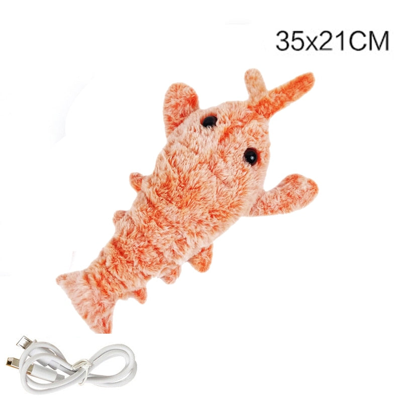 Plush Jumping Shrimp Toy