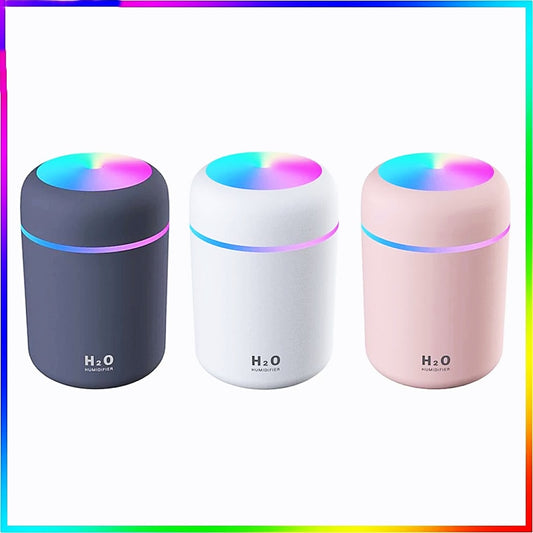 Portable USB Humidifier with Colorful Night Light