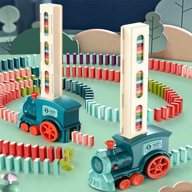 Electric Domino Laying Train