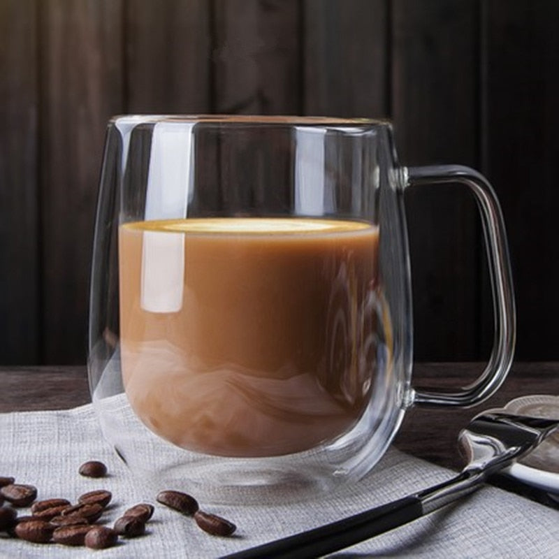 Double Walled Coffee Mug & Glass