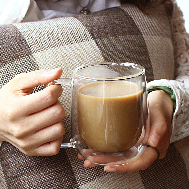 Double Walled Coffee Mug & Glass