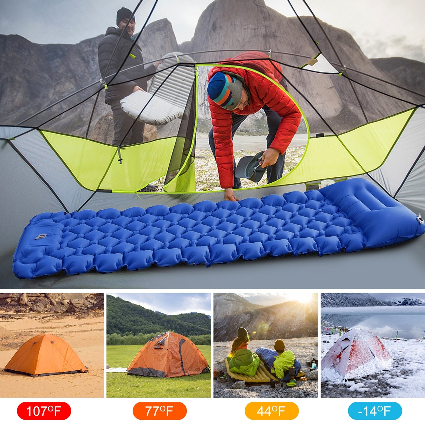 Portable Lightweight Air Mattress Sleeping Pad