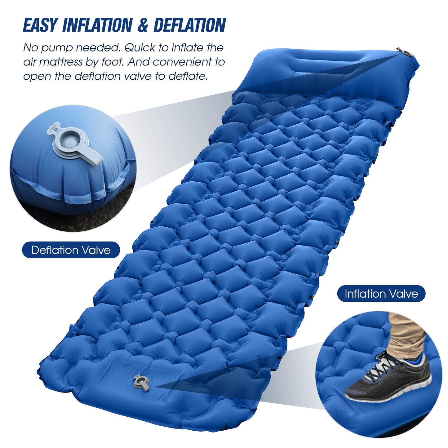 Portable Lightweight Air Mattress Sleeping Pad