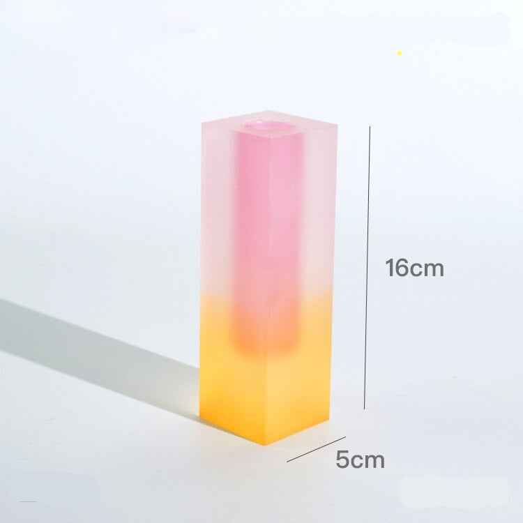 Modern Rainbow Pillar Vase