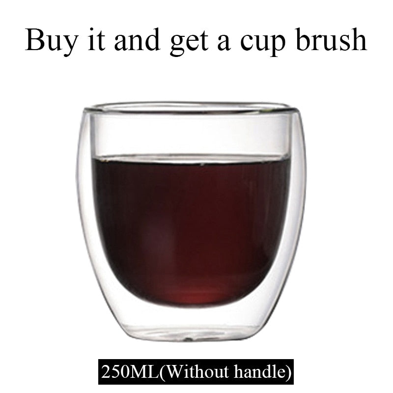 Double Walled Coffee Mug & Glass