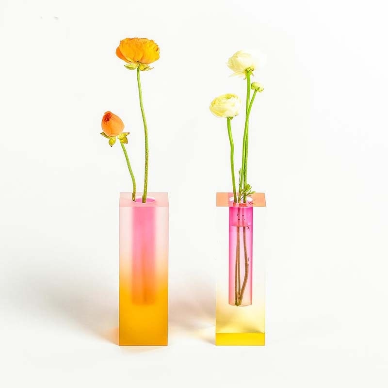 Modern Rainbow Pillar Vase