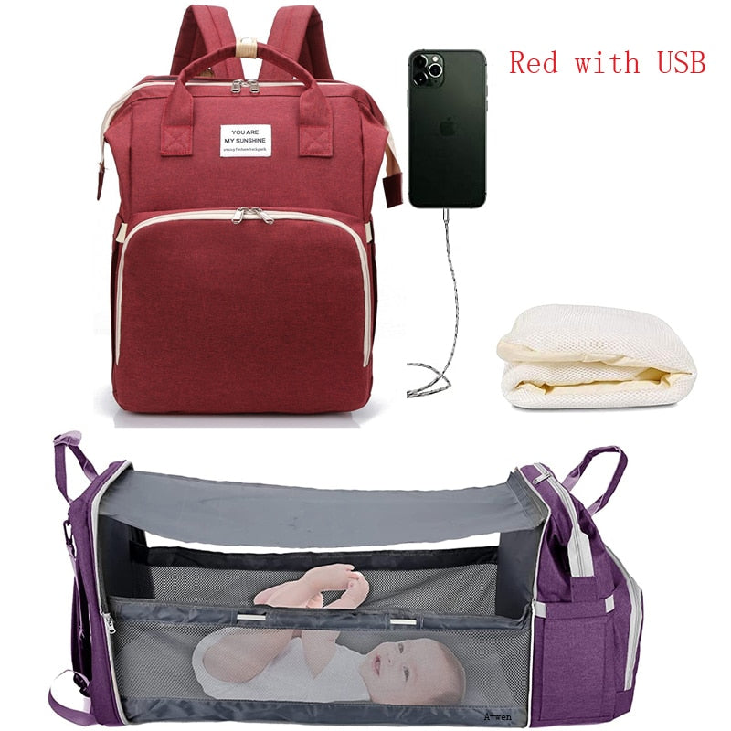 Multifunction Travel Backpack Baby Changing Station