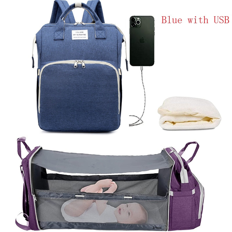 Multifunction Travel Backpack Baby Changing Station