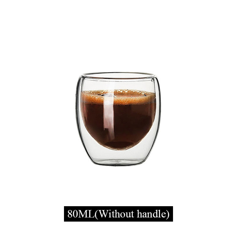 Double Walled Coffee Mug & Glass