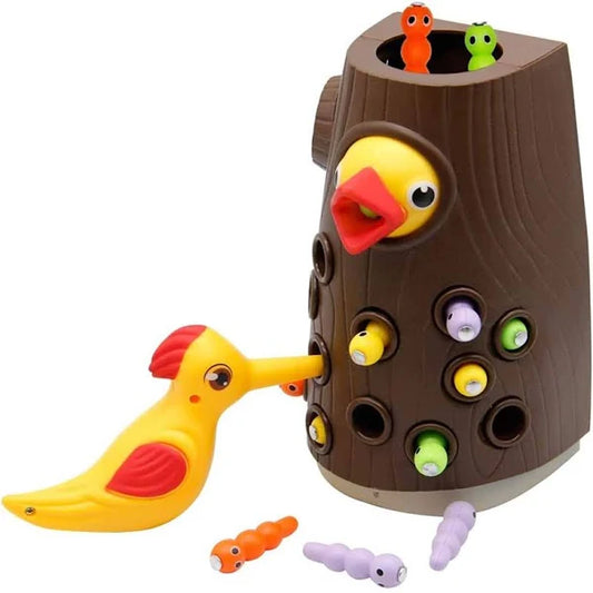 Catch The Worms Woodpecker Toy